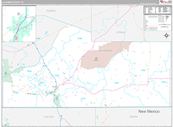 Las Animas County Wall Map Premium Style 2026